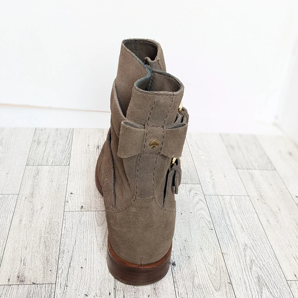 Kate Spade Sabina taupe suede boots - Picture 5 of 16